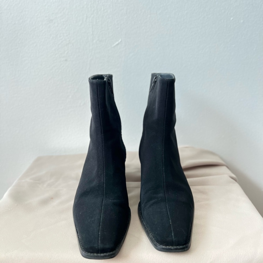 STUART WEITZMAN Marlow Goretex Waterproof Square Toe Black Ankle Boot 9.5